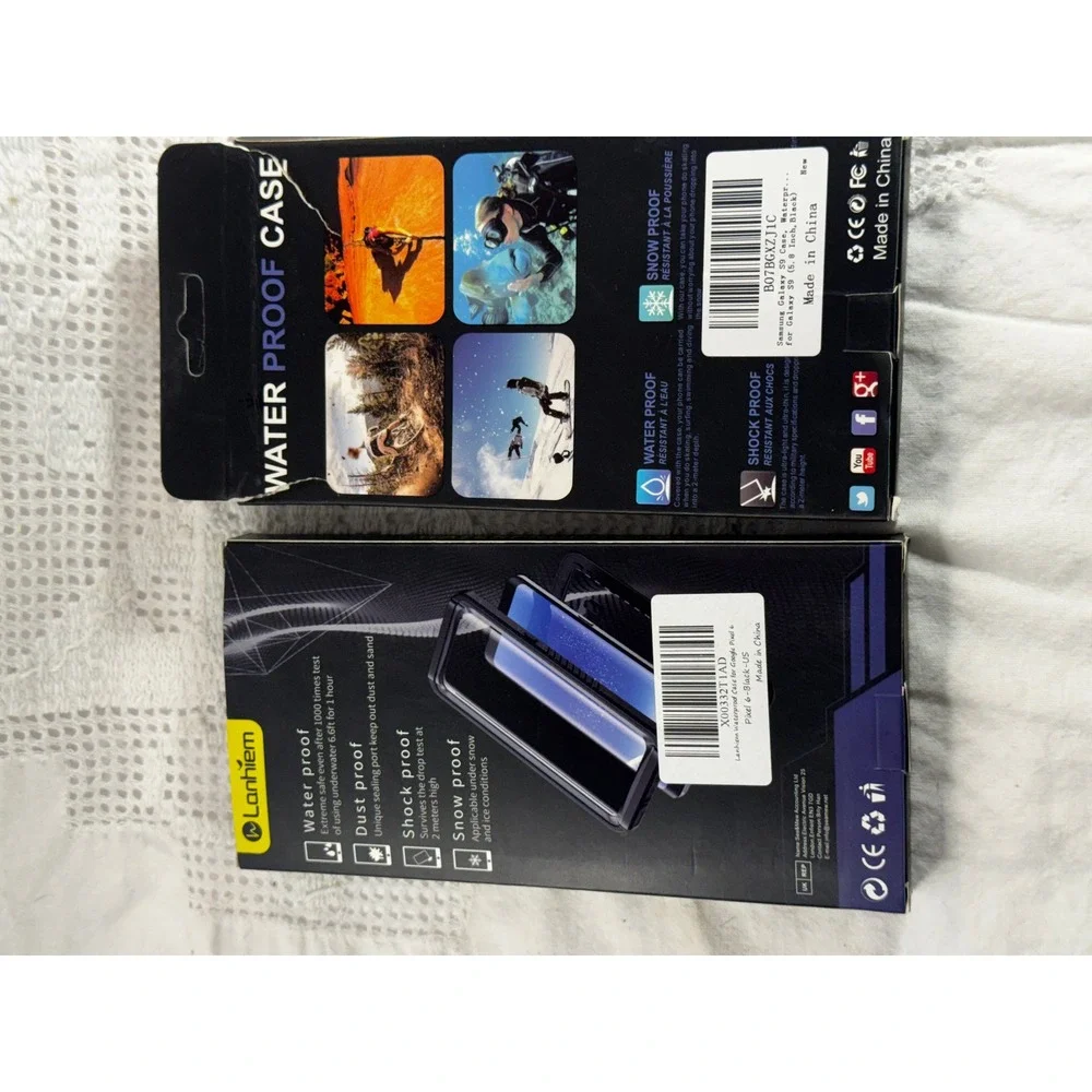 Lanhiem Waterproof Case Bundle Google Pixel 6 Samsung Galaxy S9 IP68 Shockproof